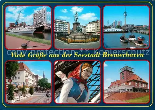 AK / Ansichtskarte Bremerhaven Denkmal Hafen  Kat. Bremerhaven