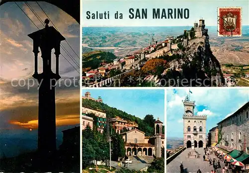 AK / Ansichtskarte San Marino Repubblica Teilansichten