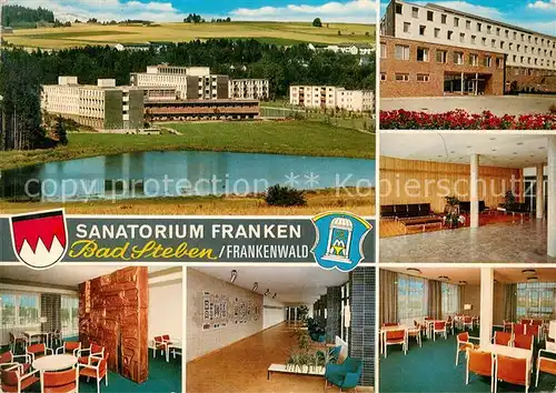 AK / Ansichtskarte Bad Steben Sanatorium Franken der BfA Aufenthaltsraum Fliegeraufnahme Foyer Speisesaal  Kat. Bad Steben