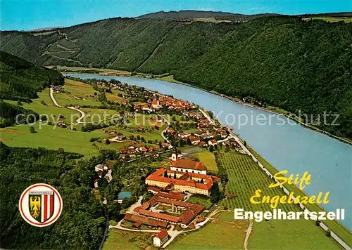 AK / Ansichtskarte Engelhartszell Donau Oberoesterreich Stift Engelszell Fliegeraufnahme Kat. Engelhartszell