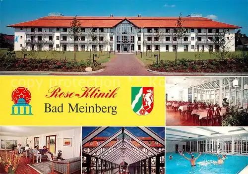 AK / Ansichtskarte Bad Meinberg Rose Klinik Speisesaal Aufenthaltsraum Hallenbad Kat. Horn Bad Meinberg