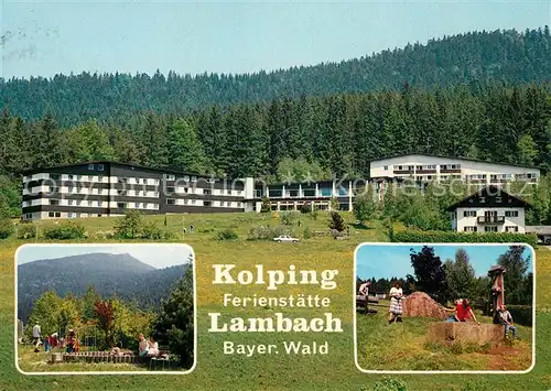 AK / Ansichtskarte Lambach Lam Kolping Familienferienstaette Bayerischer Wald Kinderspielplatz Kat. Lam