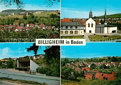 AK / Ansichtskarte Billigheim Baden Teilansichten Kirche Kat. Billigheim
