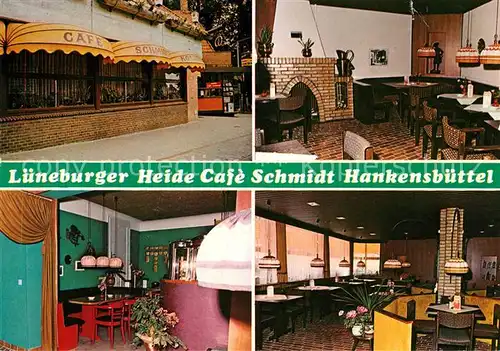AK / Ansichtskarte Hankensbuettel Cafe Schmidt Lueneburger Heide Kamin Kat. Hankensbuettel