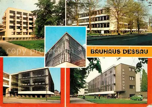 AK / Ansichtskarte Dessau Rosslau Bauhaus Atelierhaus Fachschule Werkstatt Kat. Dessau Rosslau