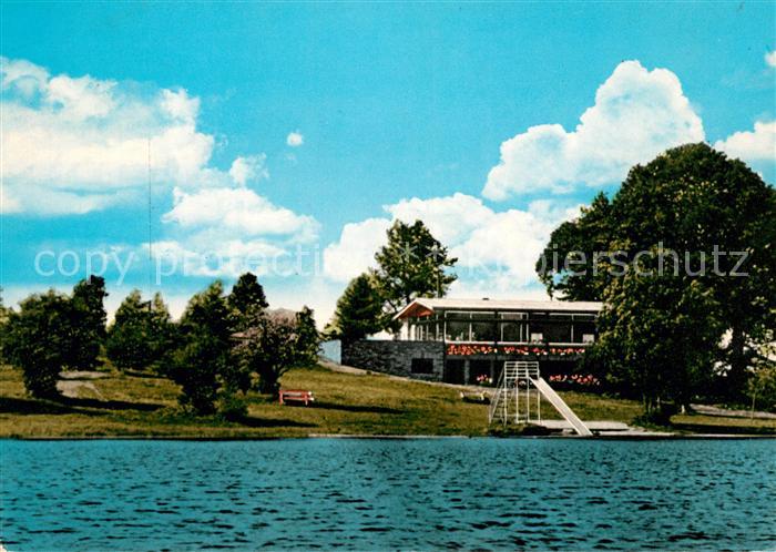 AK / Ansichtskarte Schmidthahn Haus Am See Campingplatz