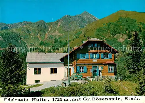 AK / Ansichtskarte Edelrautehuette mit Grossem Boesenstein