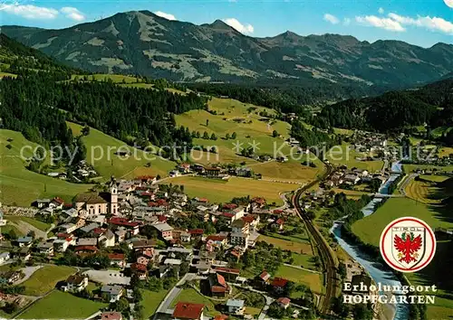 AK / Ansichtskarte Hopfgarten Brixental Erholungsort Barocke Pfarrkirche Alpen Fliegeraufnahme Kat. Hopfgarten im Brixental