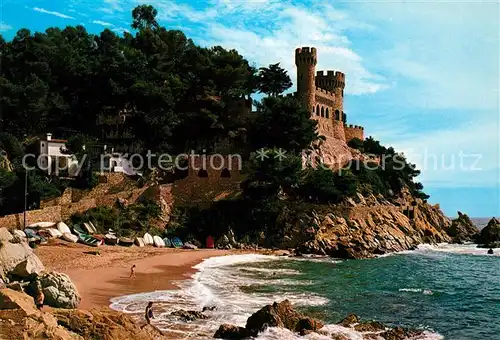 AK / Ansichtskarte Lloret de Mar Castillo en Sa Caleta Playa Costa Kat. Costa Brava Spanien