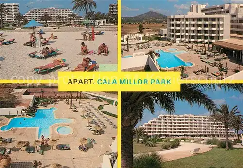 AK / Ansichtskarte Cala Millor Mallorca Apartamentos Cala Millor Park Piscina Kat. Islas Baleares Spanien