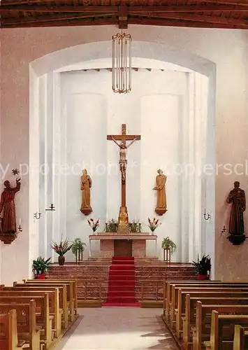 AK / Ansichtskarte Bensheim Bergstrasse Kapuzinerkloster und Fideliskolleg Hochaltar Kreuz um 1600 Kat. Bensheim