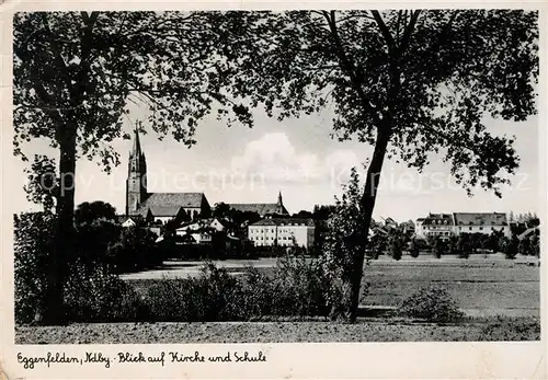 AK / Ansichtskarte Eggenfelden Blick auf Kirche und Schule Kat. Eggenfelden