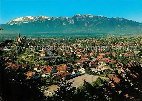 AK / Ansichtskarte Rankweil Vorarlberg gegen Kreuzberge und Hoher Kasten Kat. Rankweil