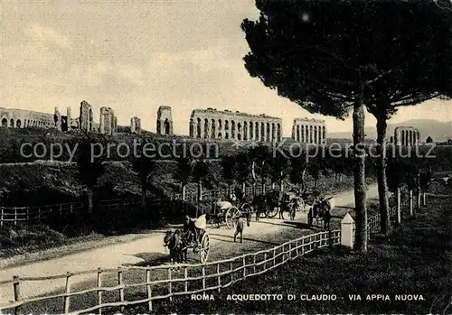 AK / Ansichtskarte Roma Rom Acquedotto di Claudio Via Appia Nuova Kat. 