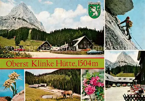 AK / Ansichtskarte Admont Steiermark Oberst Klinke Huette Gesaeuse Edelweiss Bergsteiger Kat. Admont