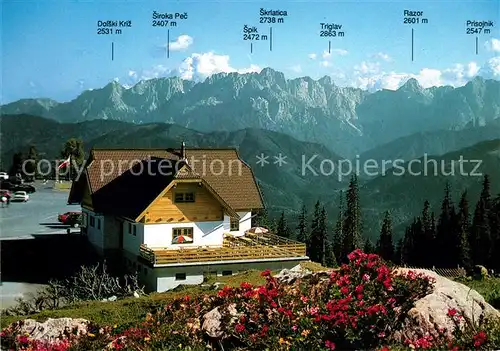 AK / Ansichtskarte Bad Bleiberg Rosstratten Stueberl Berggaststaette Villacher Alpe Dobratsch Alpenpanorama Kat. Bad Bleiberg