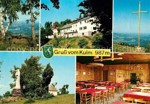 AK / Ansichtskarte Puch Weiz Kulmwirt Berggasthof Denkmal Statue Gipfelkreuz Kat. Puch bei Weiz
