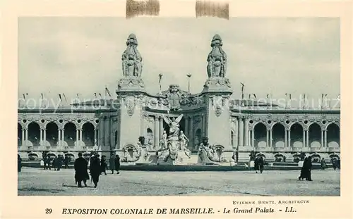 AK / Ansichtskarte Exposition Coloniale Marseille 1922  Grand Palais  Kat. Marseille