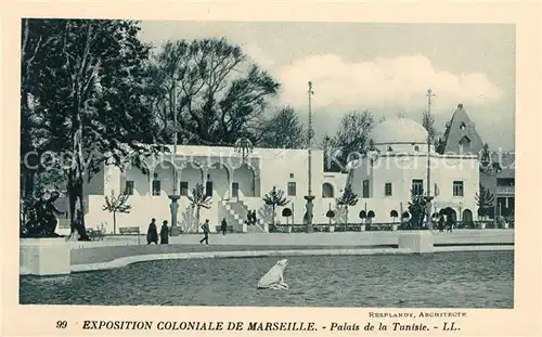 AK / Ansichtskarte Exposition Coloniale Marseille 1922  Palais de la Tunisie  Kat. Marseille
