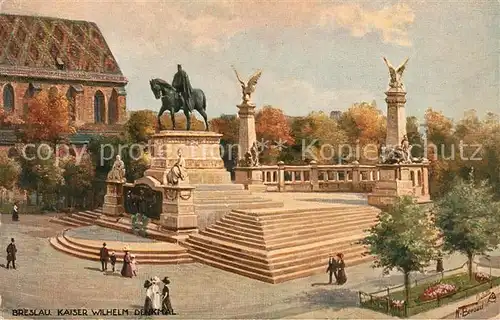 AK / Ansichtskarte Verlag Tucks Oilette Nr. 794 Breslau Kaiser Wilhelm Denkmal N. Beraud Kat. Verlage