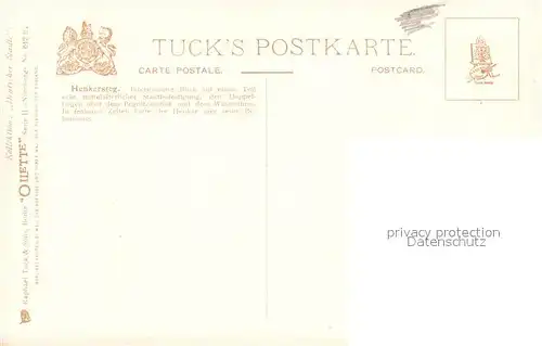 AK / Ansichtskarte Verlag Tucks Oilette Nr. 612 B Nuernberg Henkersteg Charles E. Flower  Kat. Verlage