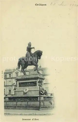 AK / Ansichtskarte Orleans Loiret Statue Jeanne d`Arc Kat. Orleans