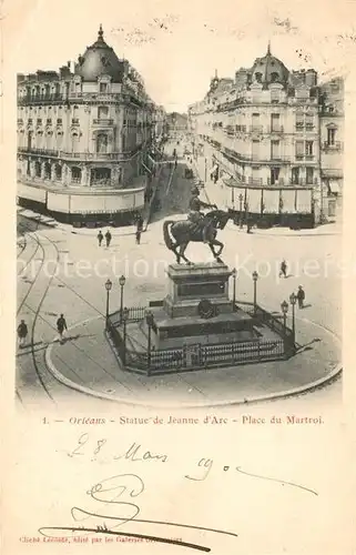 AK / Ansichtskarte Orleans Loiret Statue de Jeanne d`Arc Place du Martroi Kat. Orleans