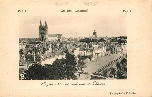 AK / Ansichtskarte Angers Vue prise du Chateau Kat. Angers