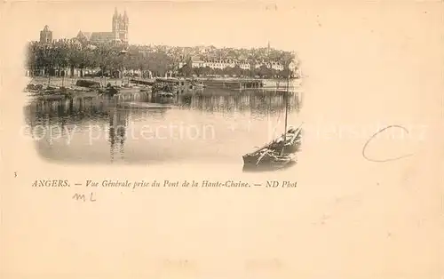 AK / Ansichtskarte Angers Vue prise du Pont de la Haute Chaine Kat. Angers