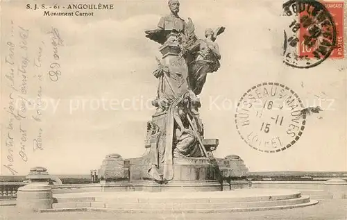 AK / Ansichtskarte Angouleme Monument Carnot Kat. Angouleme