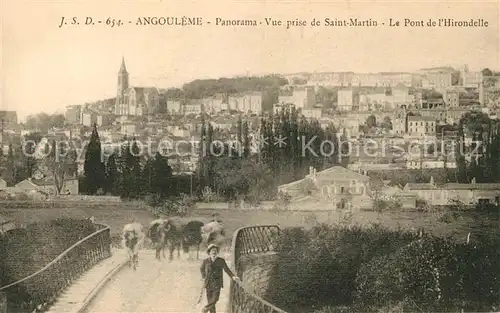 AK / Ansichtskarte Angouleme Vue prise de Saint Martin Pont de l`Hirondelle Kat. Angouleme