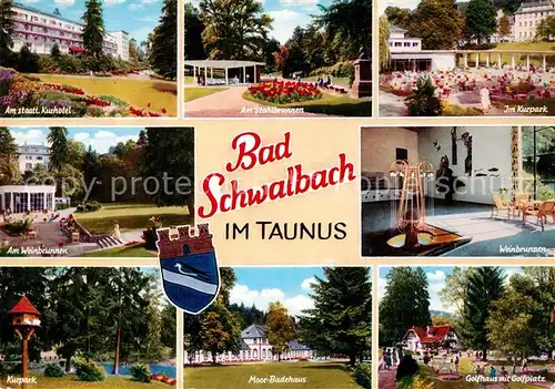 AK / Ansichtskarte Bad Schwalbach Kurhotel Golfhaus Moor Badehaus Kat. Bad Schwalbach