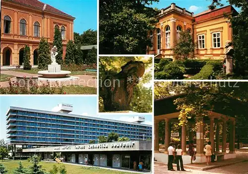 AK / Ansichtskarte Balatonfuered Hotel Annabella Denkmal Bueste Statue Schloss Park Kat. Ungarn