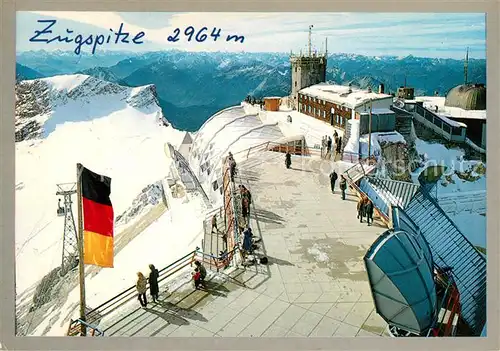 AK / Ansichtskarte Zugspitze deutsch oesterreichische Bergstation Lechtaler Alpen Allgaeuer Alpen Kat. Garmisch Partenkirchen