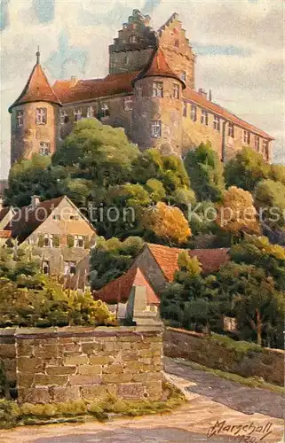 AK / Ansichtskarte Marschall Vinzenz Schloss Meersburg  Kat. Kuenstlerkarte