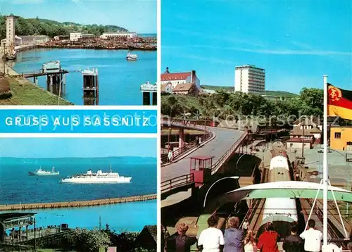 AK / Ansichtskarte Sassnitz Ostseebad Ruegen Fischereihafen MS Sassnitz  Kat. Sassnitz