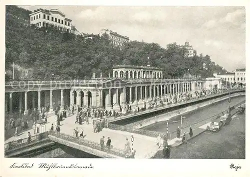 AK / Ansichtskarte Karlsbad Eger Muehlbrunnkolonnade