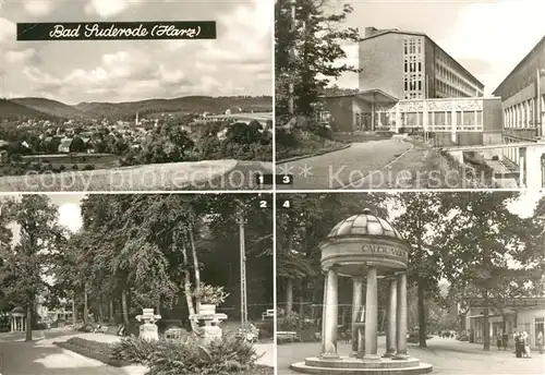 AK / Ansichtskarte Bad Suderode Panorama Kuranlage Sanatorium Willy Agatz Calciumquelle Kat. Bad Suderode