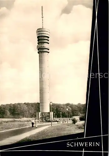 AK / Ansichtskarte Schwerin Mecklenburg Fernsehturm Zippendorf Kat. Schwerin