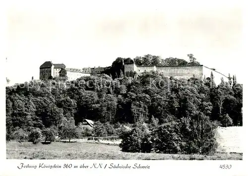 AK / Ansichtskarte Saechsische Schweiz Festung Koenigstein Kat. Rathen Sachsen