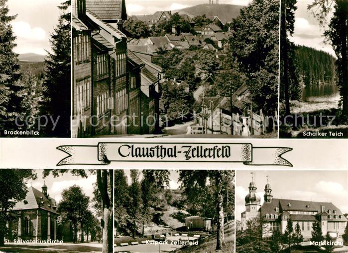 AK / Ansichtskarte Clausthal Zellerfeld Brockenblick Schalker Teich St