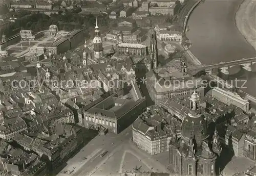 AK / Ansichtskarte Dresden Neumarkt Fliegeraufnahme Kat. Dresden Elbe