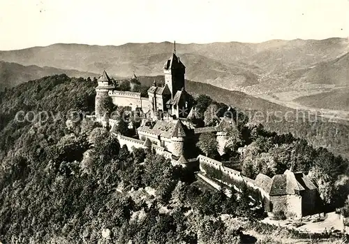 AK / Ansichtskarte Alsace Elsass Le Chateau du Haut Koenigsbourg Vue aerienne Kat. Epinal