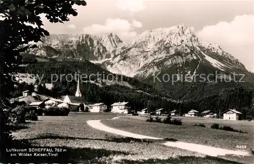 AK / Ansichtskarte Scheffau Wilden Kaiser Gesamtansicht Luftkurort Kaisergebirge Kat. Scheffau am Wilden Kaiser