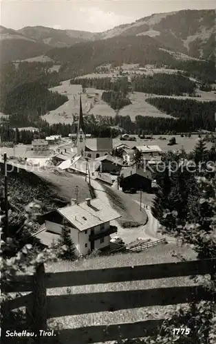 AK / Ansichtskarte Scheffau Wilden Kaiser Ansicht vom Berg aus Landschaftspanorama Kaisergebirge Kat. Scheffau am Wilden Kaiser