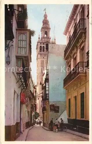 AK / Ansichtskarte Sevilla Andalucia La Giralda desde la Calle de Placentines Kat. Sevilla 