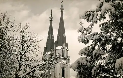 AK / Ansichtskarte Admont Steiermark Stiftskirche im Winter Kat. Admont