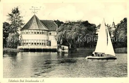 AK / Ansichtskarte Bad Zwischenahn Faehrhaus Restaurant Cafe Segelboot Zwischenahner Meer Kat. Bad Zwischenahn