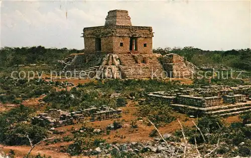 AK / Ansichtskarte Yucatan Peninsula House of Seven Dolls Dzibichaltun Ruinenstaette