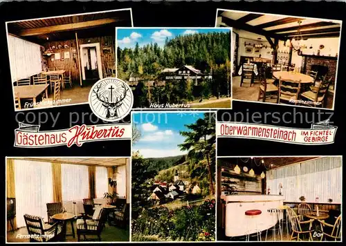 AK / Ansichtskarte Oberwarmensteinach Gaestehaus Hubertus im Fichtelgebirge Restaurant Terrassencafe